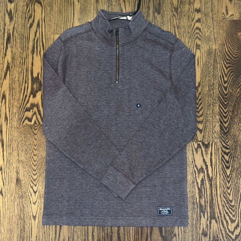 Burgundy Abercrombie and Fitch Quarter Zip.